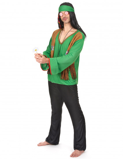 Hippiekostume Grøn Mand 2