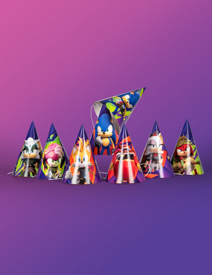 8 Sonic Prime Party Hats 18 cm™	 4